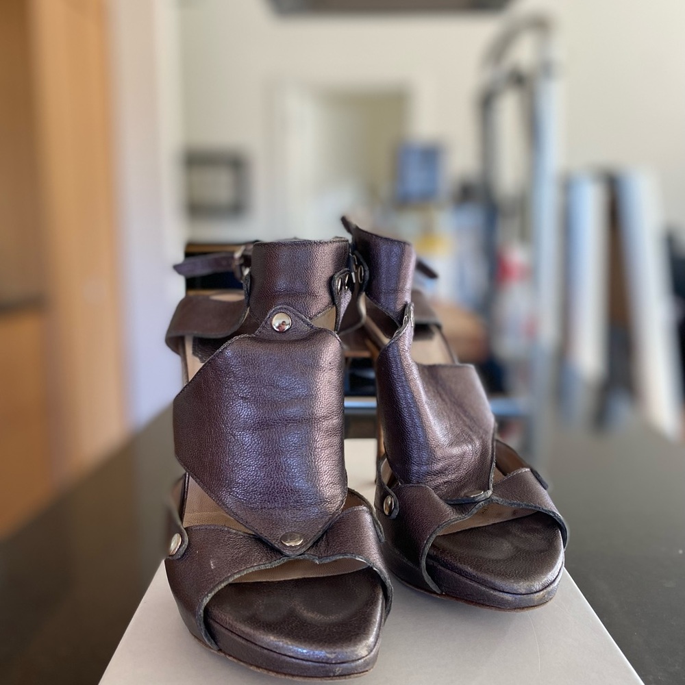 Christian Dior Gladiator Sandal Gunmetal